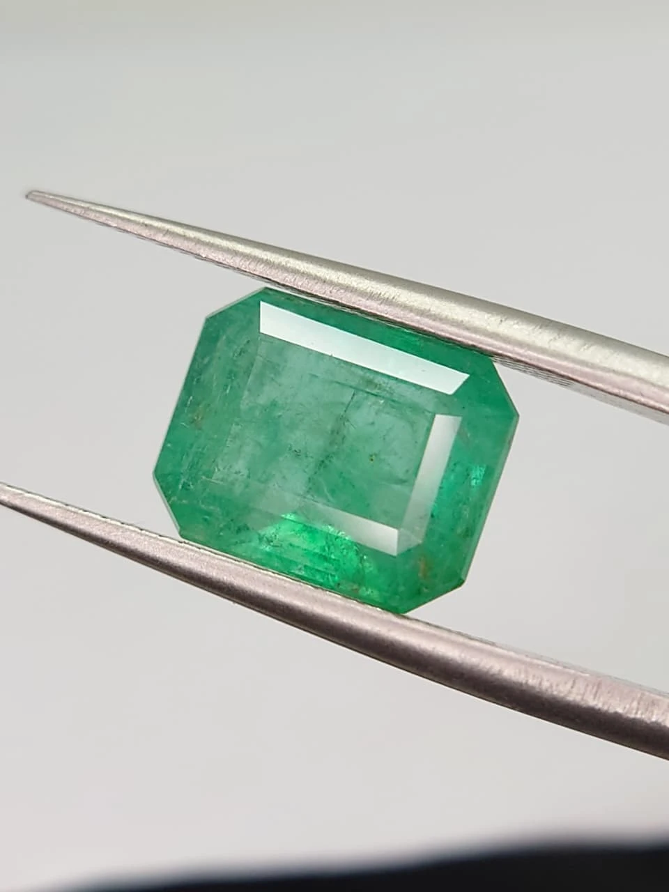 4ct Natural Octagon Cut Panjshir Emerald from Afghanistan — view 1